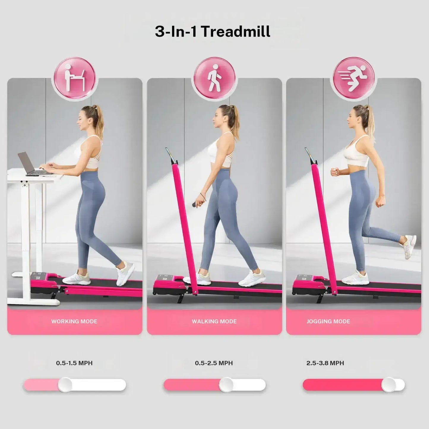 Foldable Adjustable Incline Fitness Platform Dual Shock Absorption & Low Noise