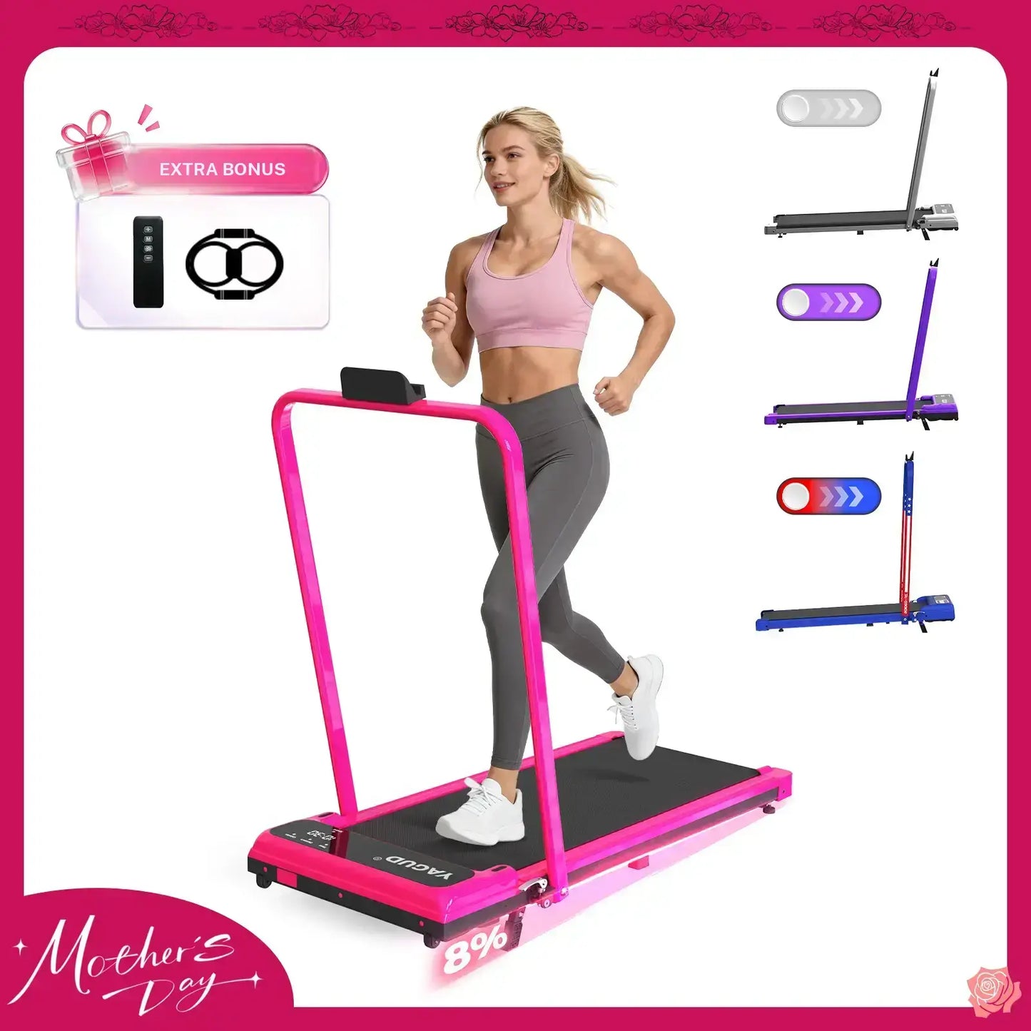 Foldable Adjustable Incline Fitness Platform Dual Shock Absorption & Low Noise