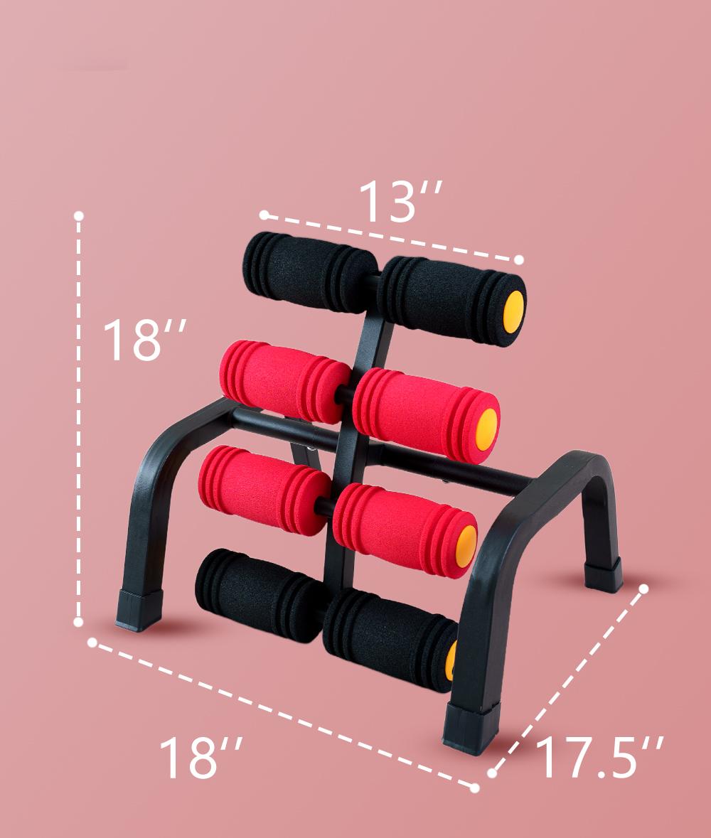 Lower Back Relaxation & Glutes Strength  - Compact Core Exercise Equipment with Foam Rollers