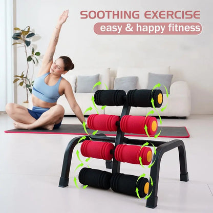 Lower Back Relaxation & Glutes Strength  - Compact Core Exercise Equipment with Foam Rollers