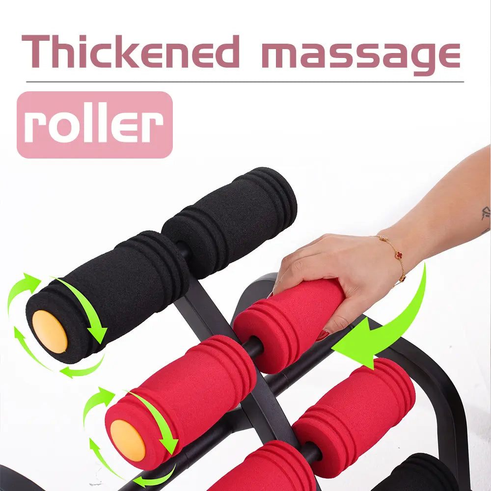 Lower Back Relaxation & Glutes Strength  - Compact Core Exercise Equipment with Foam Rollers